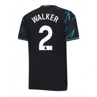Fotballdrakt Herre Manchester City Kyle Walker #2 Tredjedrakt 2023-24 Kortermet